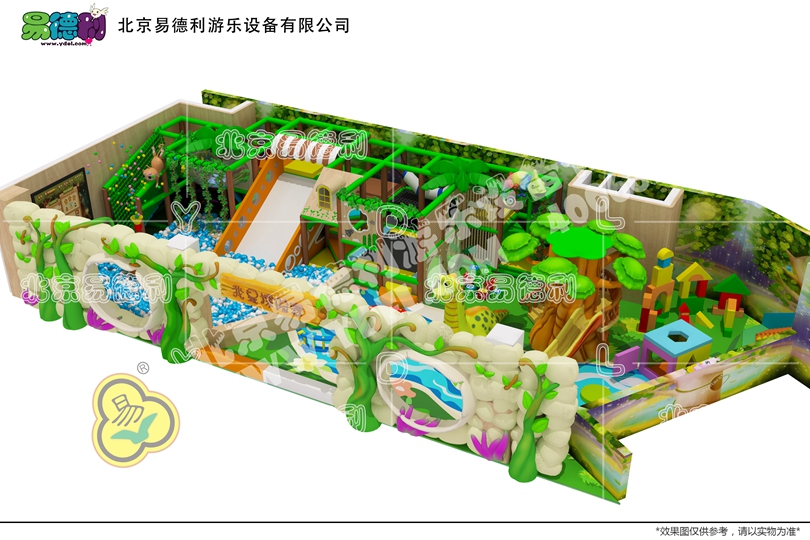 室內(nèi)卡通小型森林淘氣堡