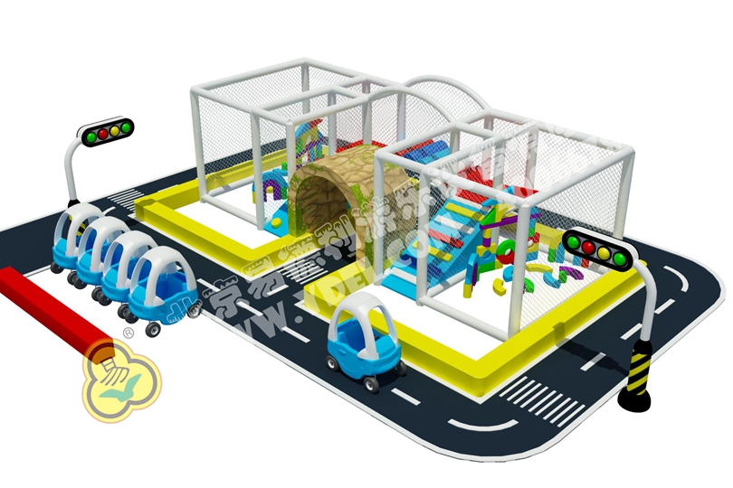 微型交通主題淘氣堡設(shè)備